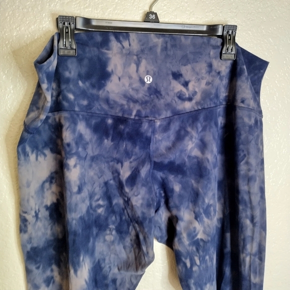 Lululemon Align Pant 28" *Diamond DyeDiamond Dye Asphalt Grey True Navy Sz 20 - Picture 6 of 9